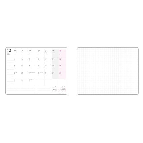 2026ネームカードダイアリーブロック ネイビー