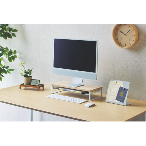 MDF机上台・スリム<500×200・棚付>