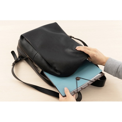 リュックサックファイルA4/ブルー