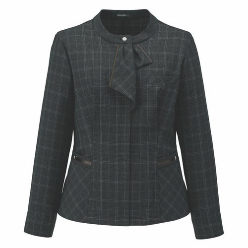 ジャケットAJ0295グレイ×ブラウン21号