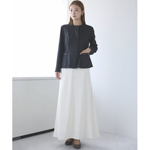 ジャケットAJ0295グレイ×ブラウン5号