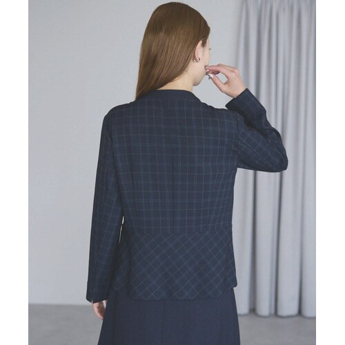 ジャケットAJ0295ネイビー×ライム7号