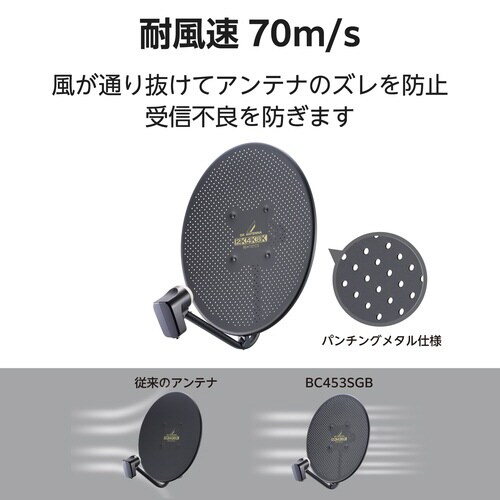 45形BS・110度CSアンテナ ブラック