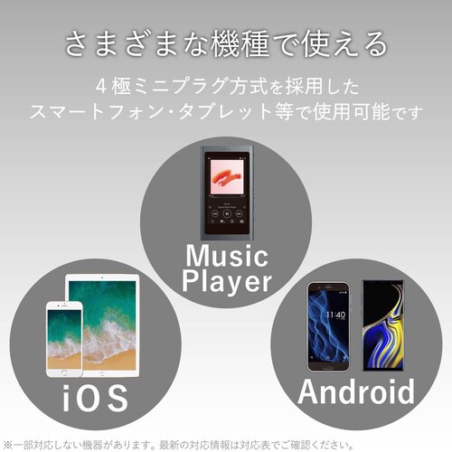 ステレオヘッドホンマイク付 セミオープン ブラック