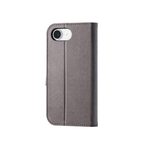 iPhone16e 手帳型ケース グレー