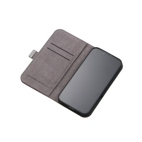 iPhone16e 手帳型ケース グレー