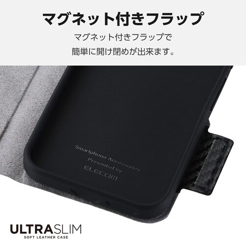 GooglePixel9a 手帳型ケース カーボン