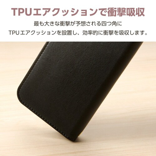 GooglePixel9a ストラップ付ケース 黒