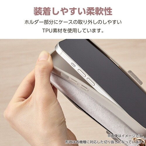 GooglePixel9a ストラップ付ケース 灰