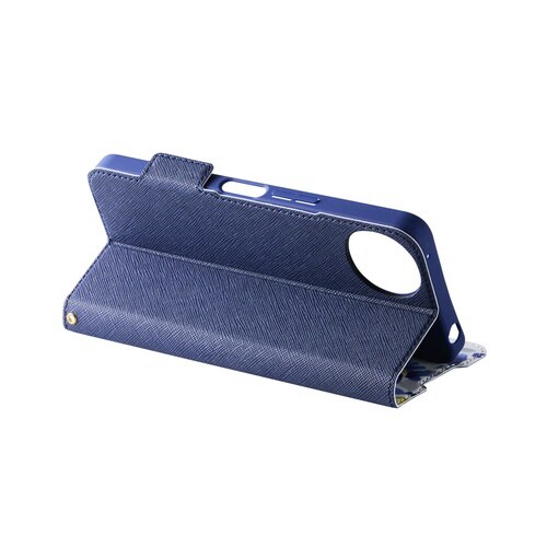 AQUOS wish5 レザーケース 超軽量 青