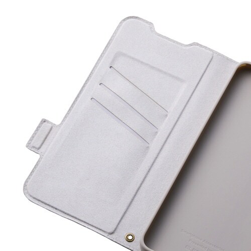 AQUOS wish5 手帳型ケース グレージュ