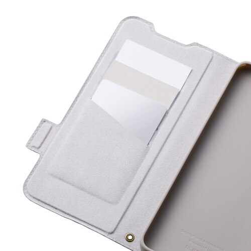 AQUOS wish5 手帳型ケース グレージュ