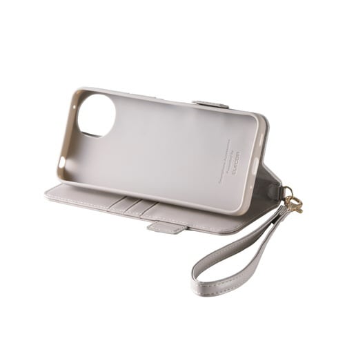 AQUOSwish5ストラップ付ケース グレージュ