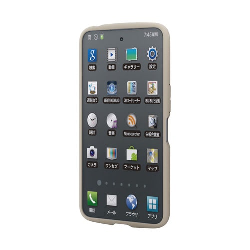 AQUOS wish5 薄型ケース カフェオレ