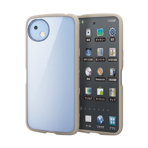 AQUOS wish5 薄型ケース カフェオレ