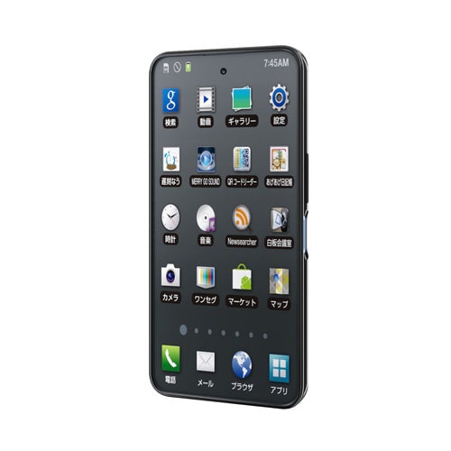 AQUOS wish5 ソフトケース メタリック黒