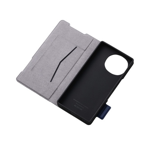 AQUOS R10 ケース レザー 超軽量 青