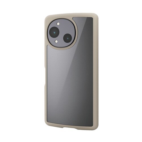 AQUOSR10 ケース ハイブリッド カフェオレ