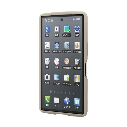 AQUOSR10 ケース ハイブリッド カフェオレ