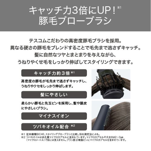 カールドライヤー マイナスイオン 海外対応 黒