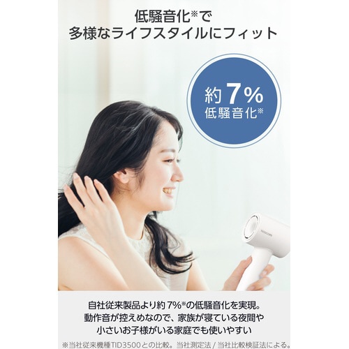 ハンドドライヤー I字型 マイナスイオン ホワイト