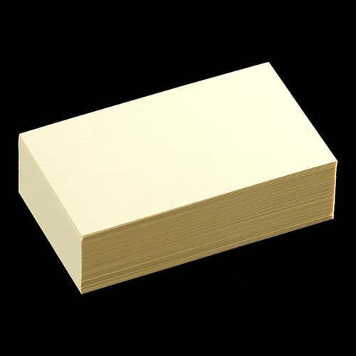 名刺用紙 4号 Yカラー クリーム 100枚