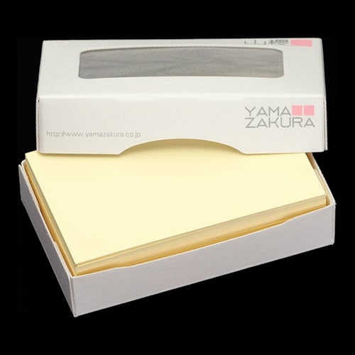 名刺用紙 4号 Yカラー クリーム 100枚