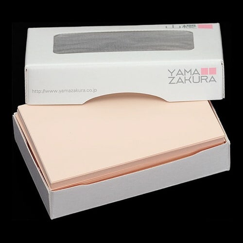 名刺用紙 4号 Yカラー ピンク 100枚