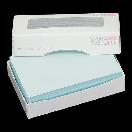 名刺用紙 4号 Yカラー ブルー 100枚