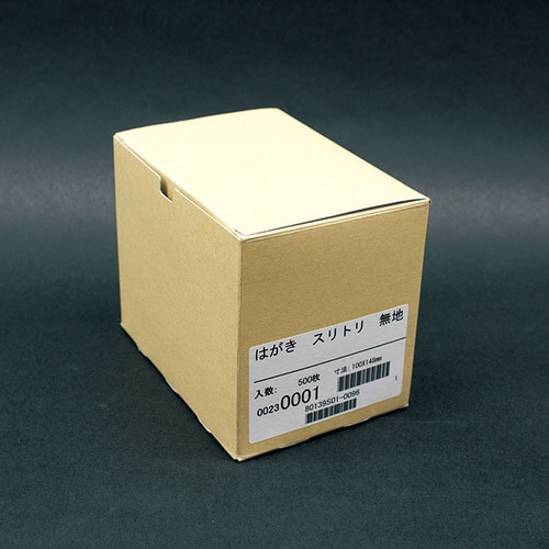 はがきサイズ テスト用紙 無地 刷り取り 500枚