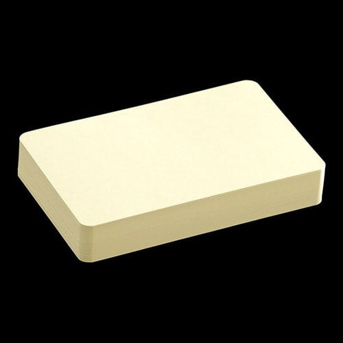 挨拶状カード 2号単面 Yカラークリーム 100枚