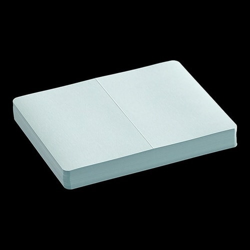 挨拶状カード 2号二折 Yカラー ブルー 100枚