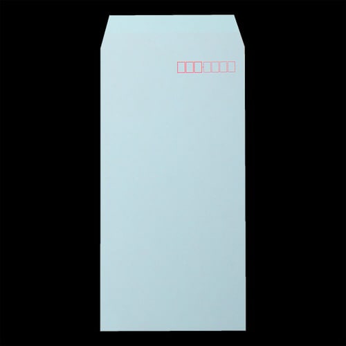 長3封筒 S貼 ヨミニクイブルー 枠入 1000枚