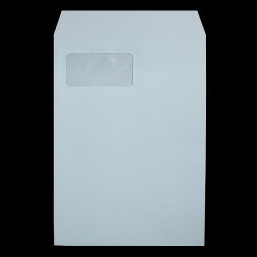 角20封筒 LP対応窓 C ECブルー 500枚
