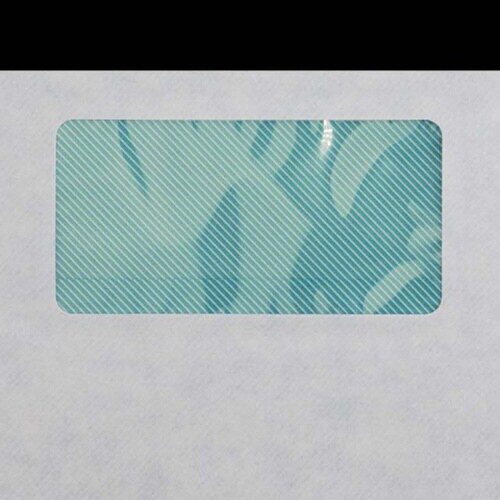 長3封筒 窓 再生ホワイト70 青地紋 1000枚