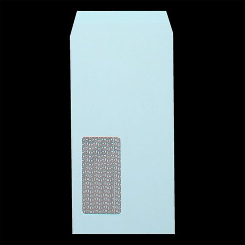 長3封筒 窓 A ヨミニクイ ブルー 1000枚