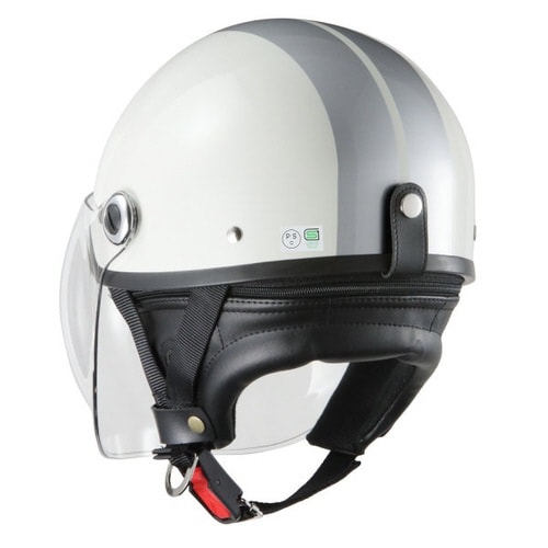 ヘルメット ストリートハーフ ホワイト/シルバー