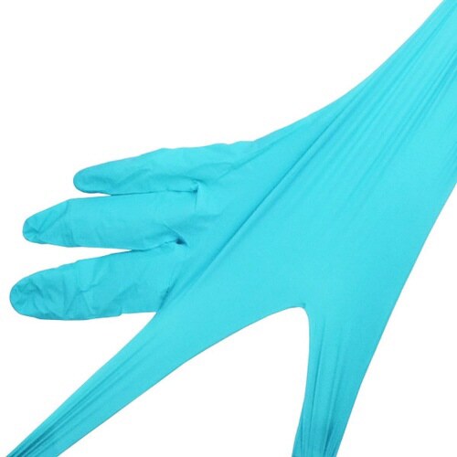 薄手メカニックニトリルグローブブルーM100枚