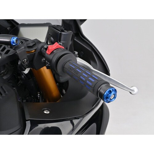 バーエンド ファインカット ヤマハ M6 ブルー