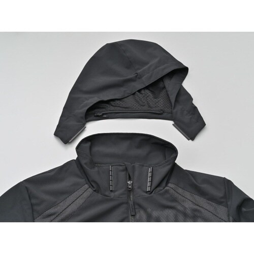 ストリートデュアルパーカー ブラック L