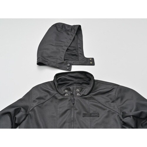 ライトウェイトフルメッシュパーカー ブラック L