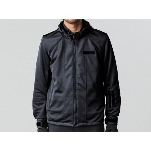 ライトウェイトフルメッシュパーカー ブラック L