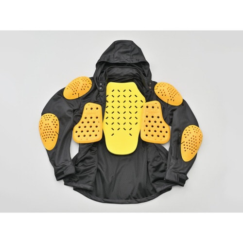 ライトウェイトフルメッシュパーカー ブラック2XL