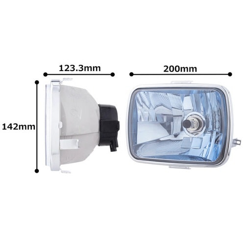 二輪車用マルチリフレクターヘッドランプ 12V W