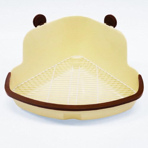 ウサギの固定式コーナートイレ