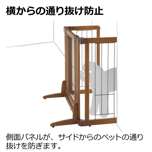ペット用木製おくだけドア付ゲートM