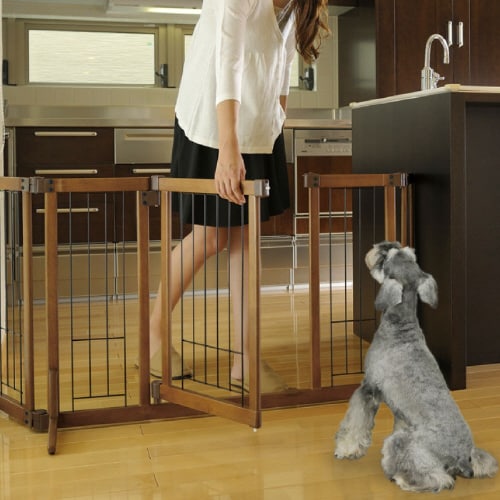 ペット用木製おくだけドア付ゲートS