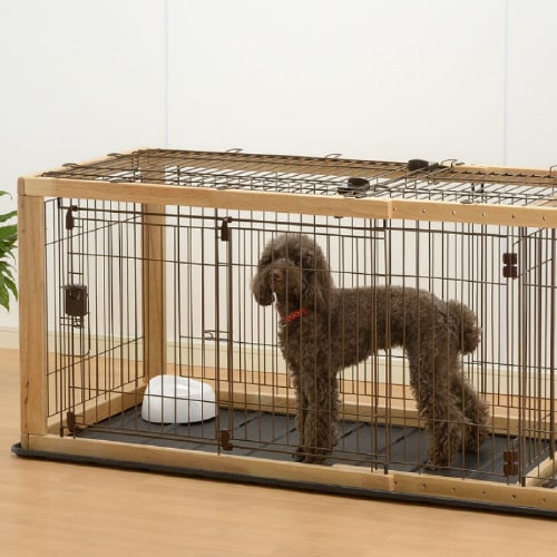 木製スライドペットサークル