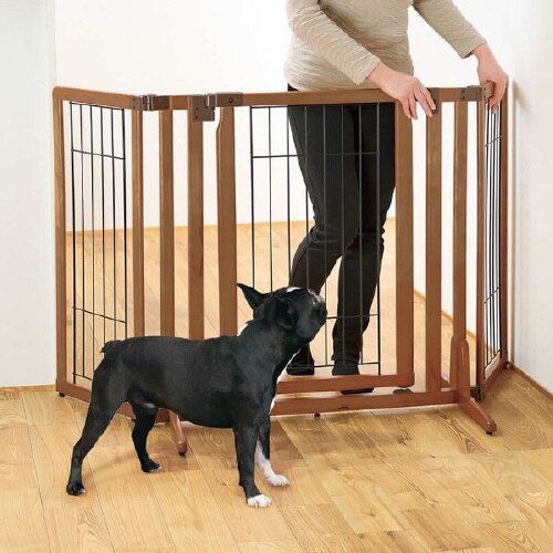 木製おくだけドア付ペットゲートH