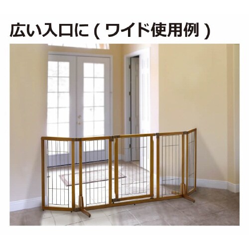 木製おくだけドア付ペットゲートH